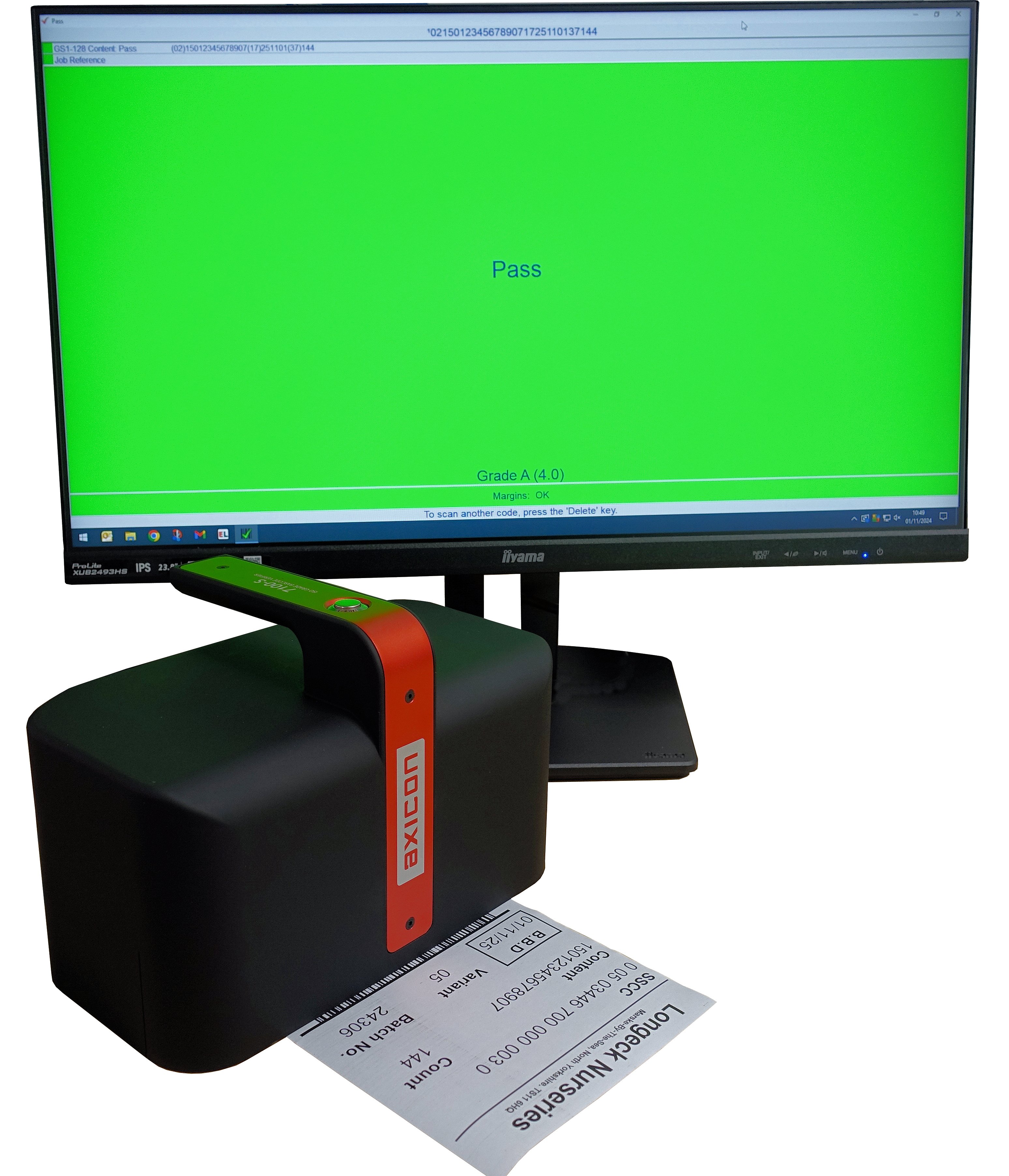 Axicon 7100S barcode verifier