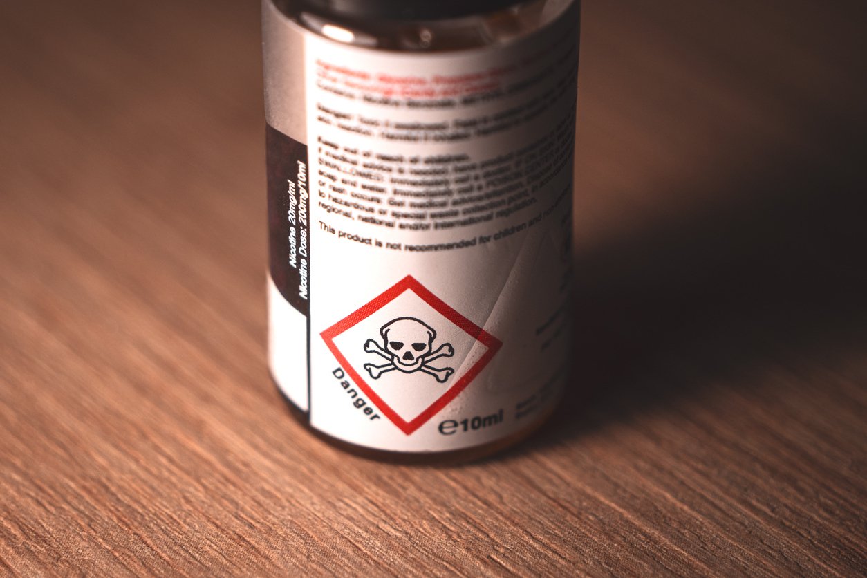 E-Liquid warning labels