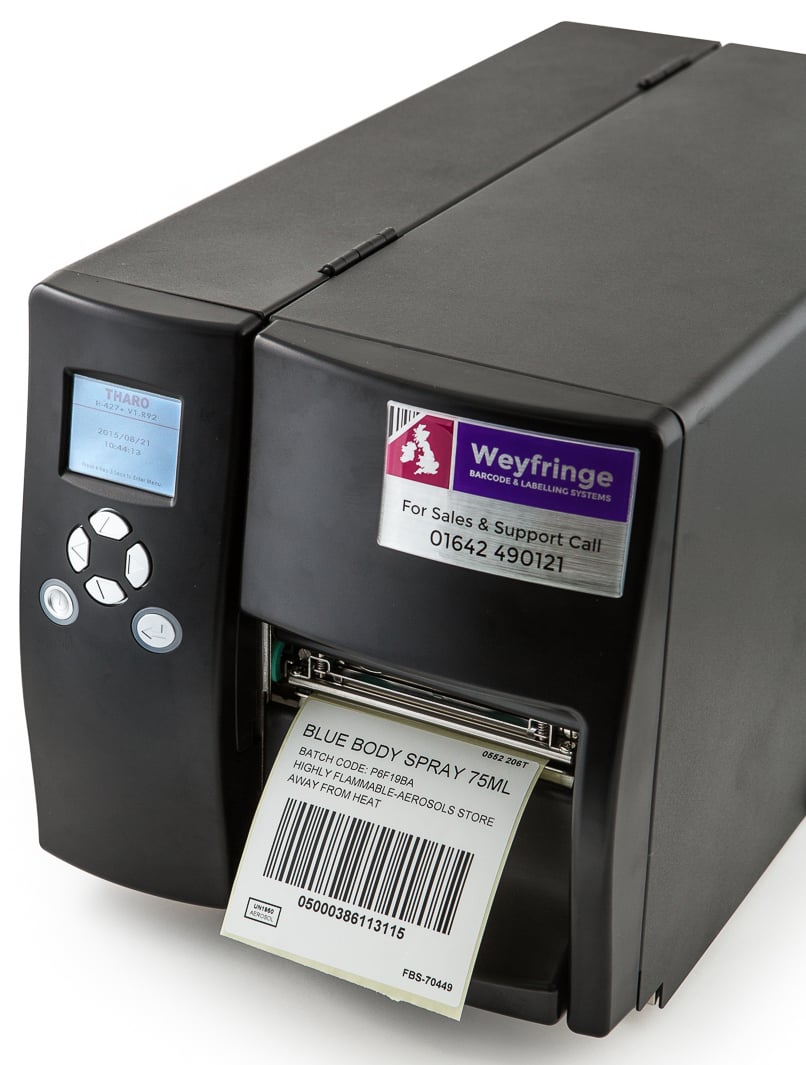 Industrial and desktop label printers