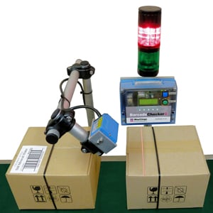 On line barcode quality checker