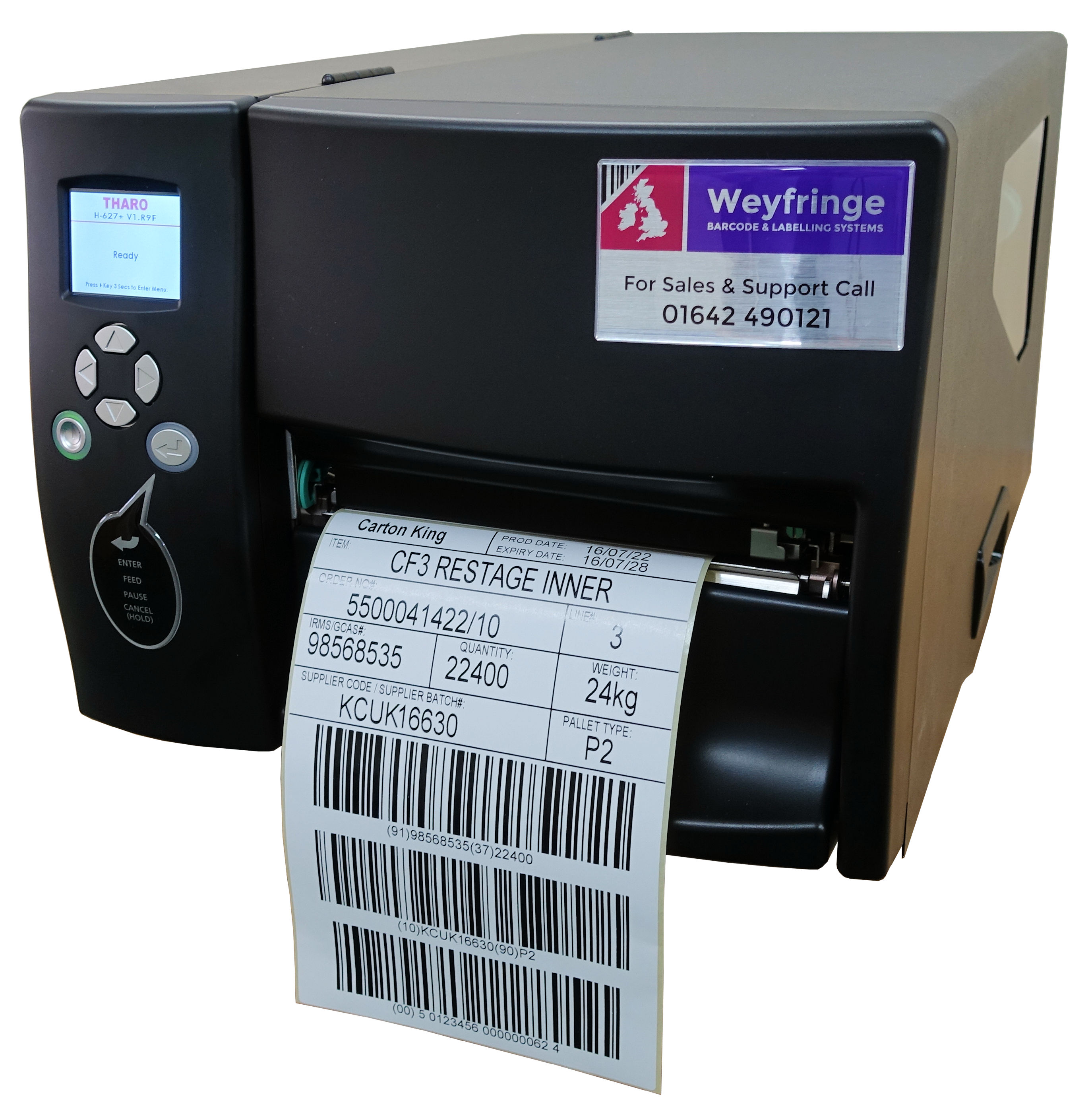 Weyfringe H600+ 6" wide label printer