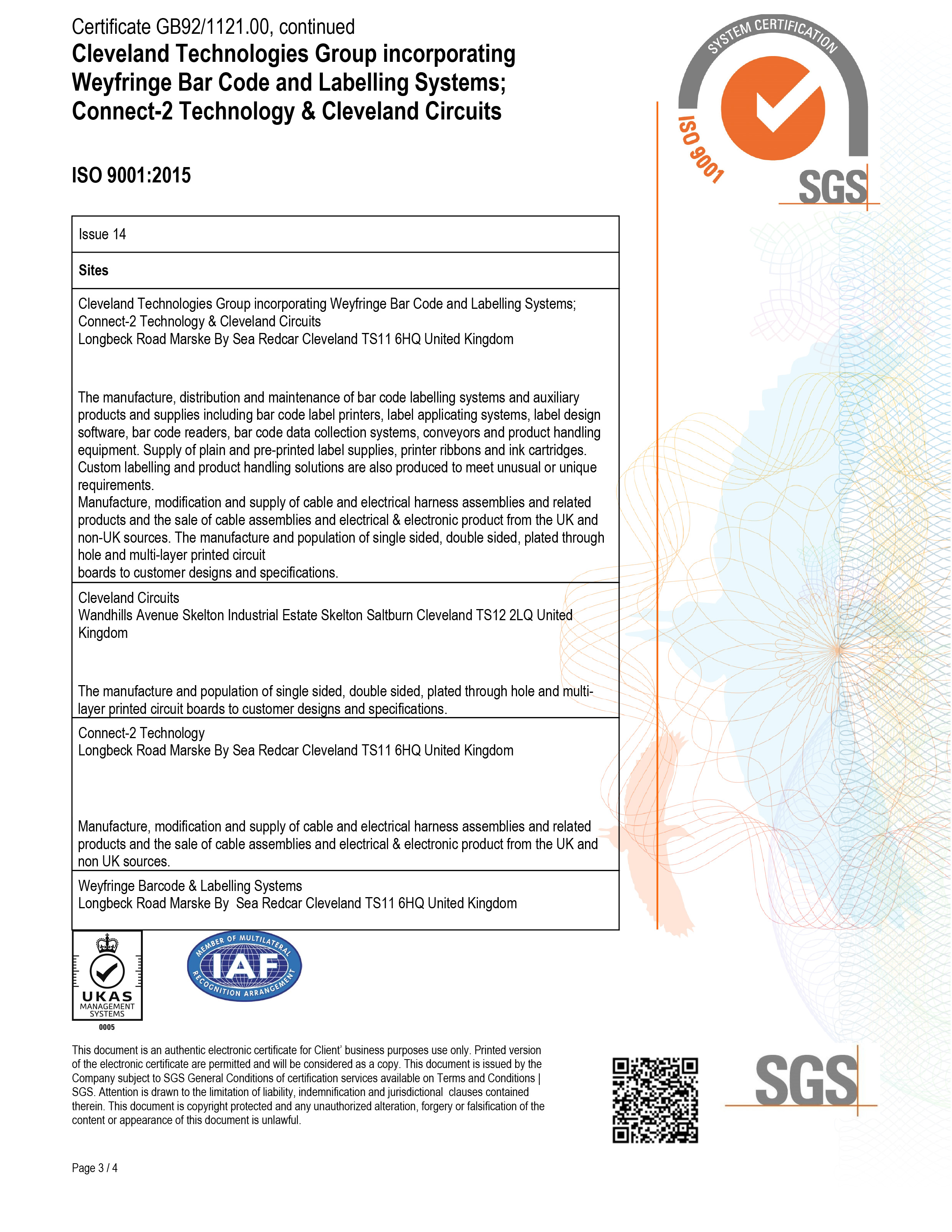 CTG Ltd ISO9001:2015 cert 3