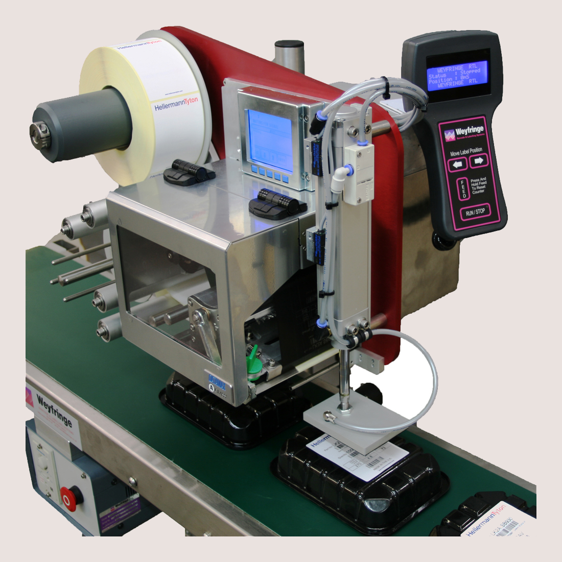 Sandwich label applicator