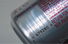 Barcoding mistakes - reflective background