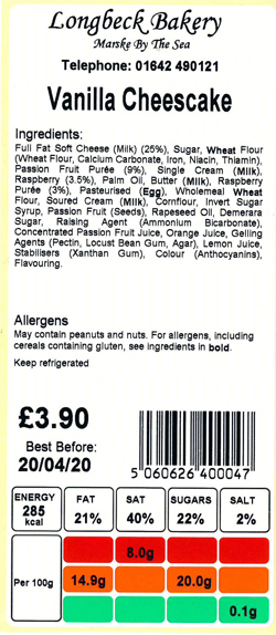 Nutrition Labels